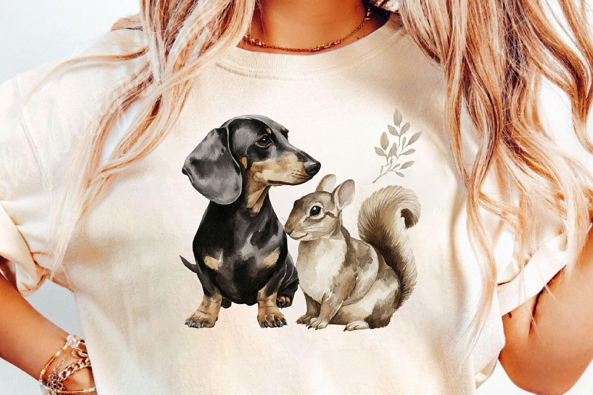 Dachshund Clipart Cozy Dog Png, an Illustration by DreamCafeArt (Photo 4 of 6)