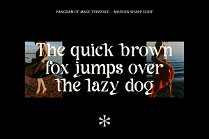 Mage - Modern Sharp Serif