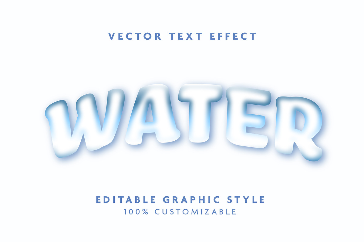 Gradient Soft Bubble Text Effect