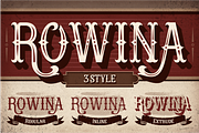 Rowina, a Serif Font by Burntilldead (Thumbnail 4 of 12)