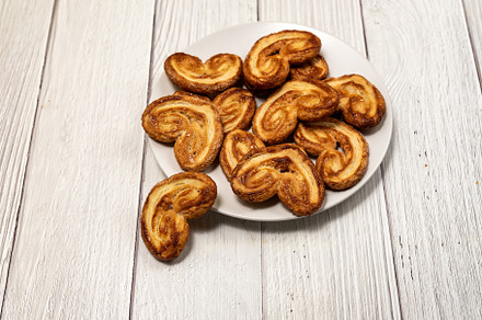Palmier puff pastry biscuits, a Background Photo by wr7 Media