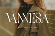 Vannesa - Classy Serif Font, a Serif Font by Aqeel_Art (Thumbnail 1 of 9)