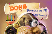 100 Dog Breeds Popular in UK, an Illustration by Dneprstock (Thumbnail 1 of 4)