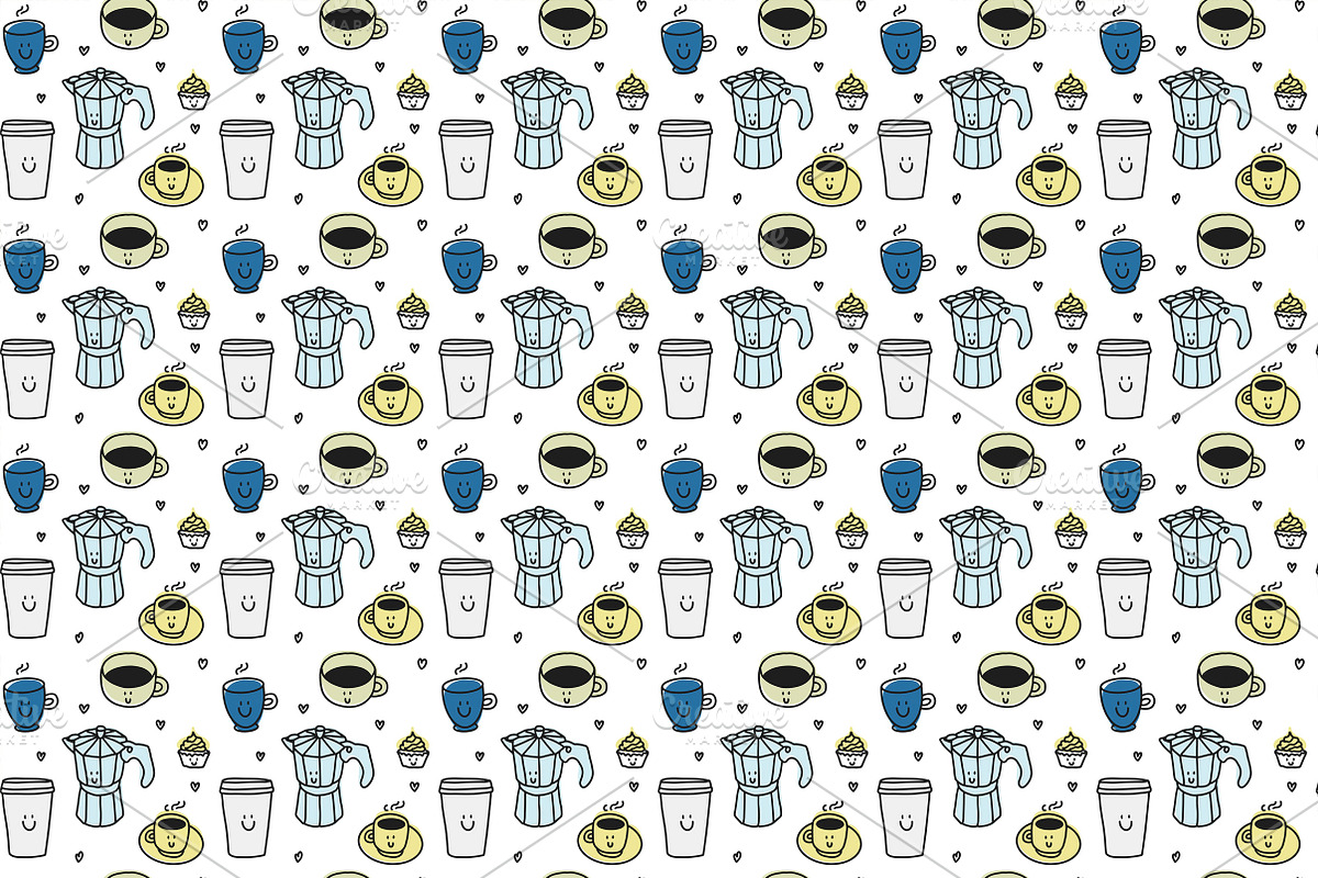 Set of cute patterns part 1, a Pattern Graphic by Lyolya Profitrolya (Photo 4 of 5)