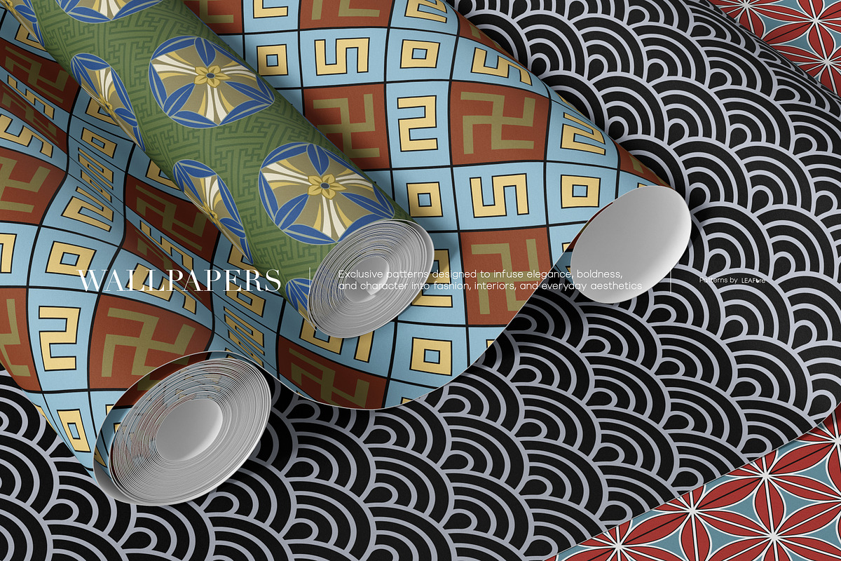 East Asian Patterns Collection, a Pattern Graphic by LEAFure (Photo 11 of 11)