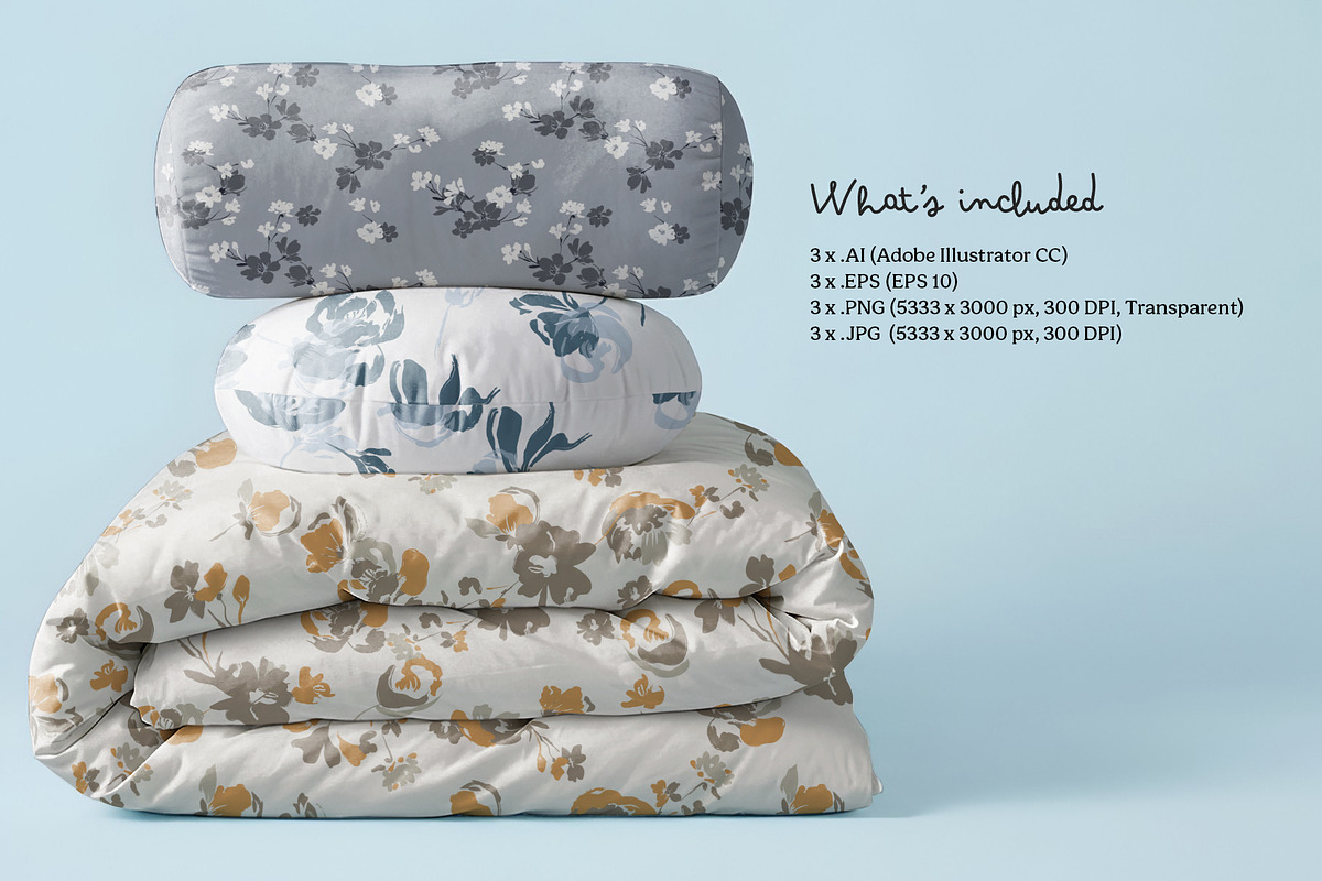Floral whimsy seamless pattern set, a Pattern Graphic by Momosama Studio (Photo 5 of 5)