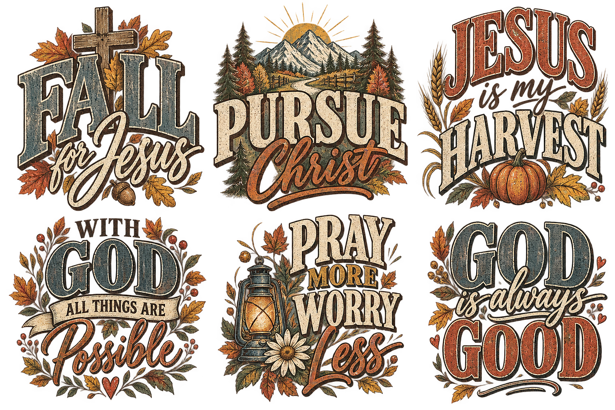 Fall Christian PNG Bundle 24 pics, a Decorative Illustration by ElDesignState (Photo 15 of 33)
