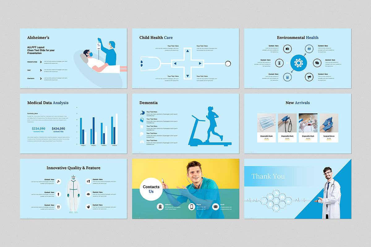 Medical Presentation Template, a Presentation Template by GenerousArt (Photo 5 of 7)