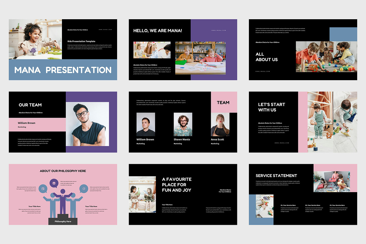 Mana: Children Related Powerpoint, a Presentation Template by Punkl Camp (Photo 6 of 9)