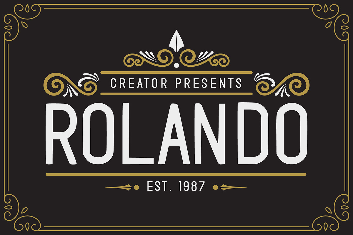 Rolando Vintage Font