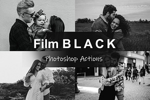 BLACK Film Photoshop Actions