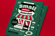 Small Business Saturday Flyer Set, a Flyer Template by graphicook (Thumbnail 2 of 3)