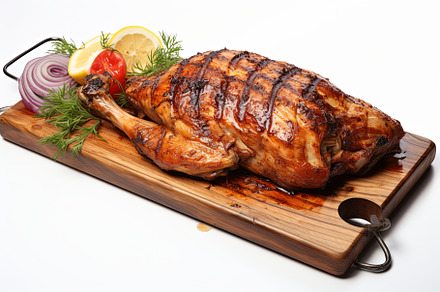 Juicy marinate grilled healthy chick, a Background Photo by Pixeness