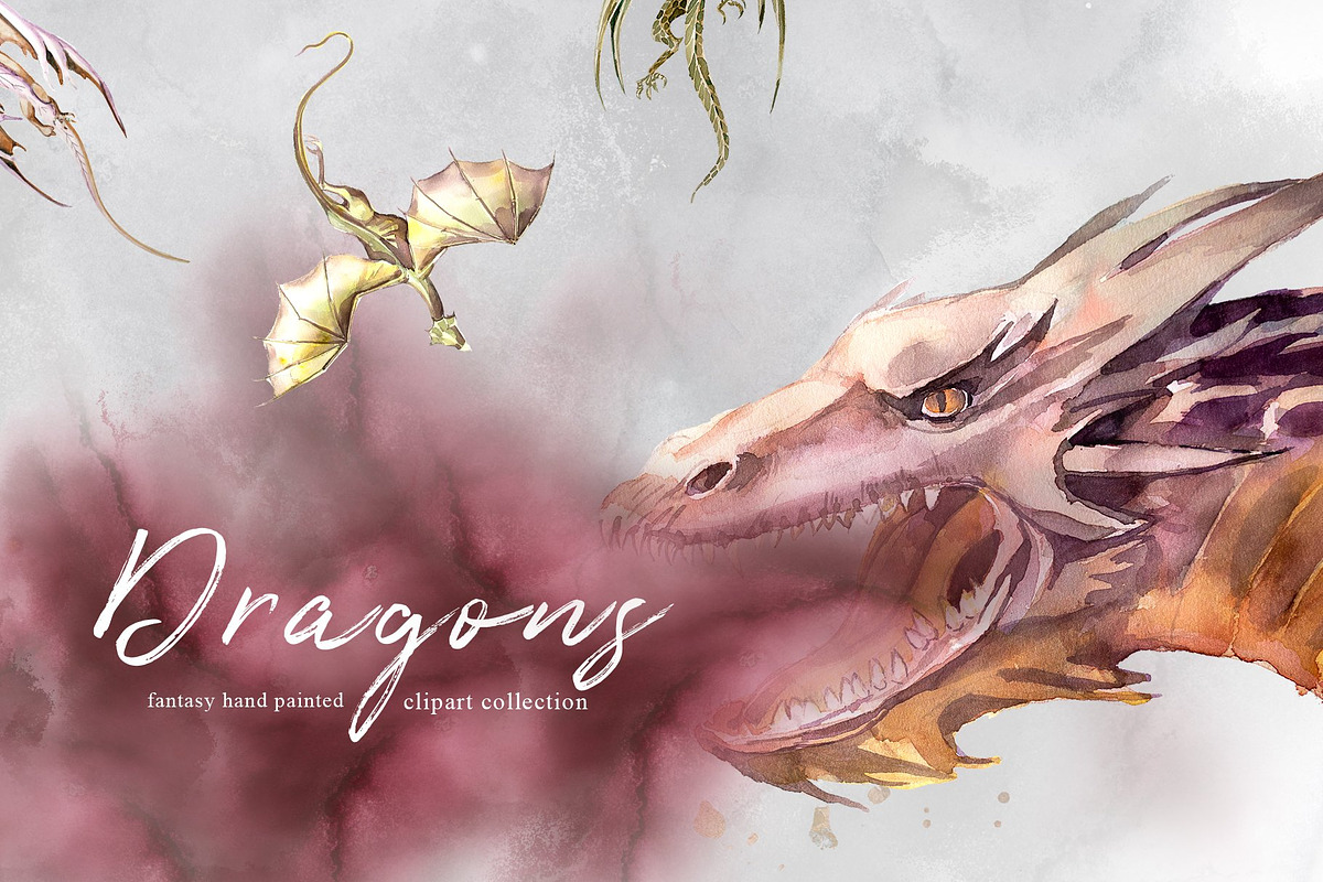 Watercolor Fantasy Clipart Bundle, a Person Illustration by ArtCreationsDesign (Photo 10 of 22)