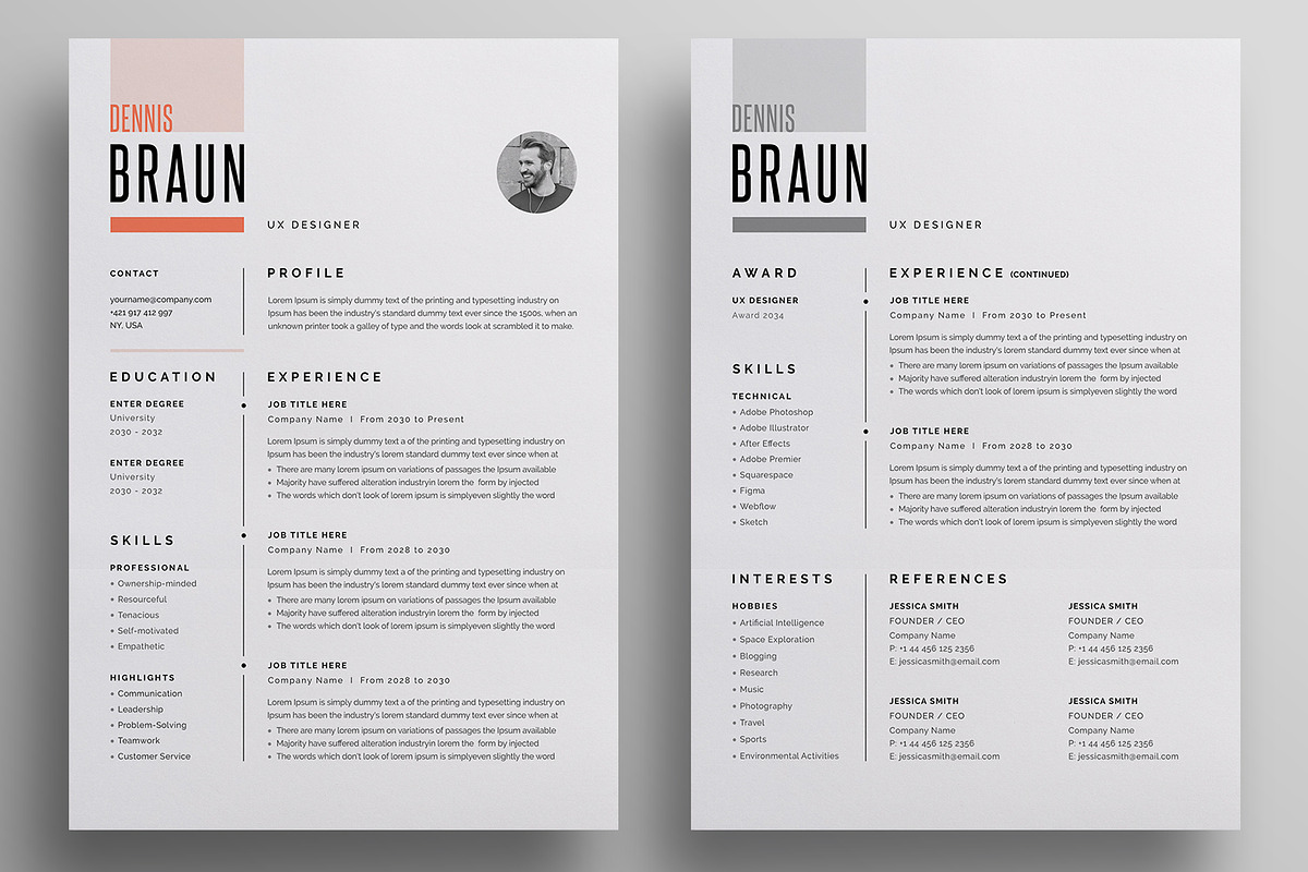 Resume/CV, a Resume Template by Reuix Studio (Photo 4 of 5)