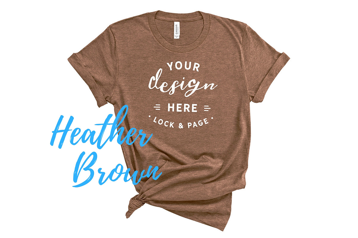 Bella Canvas TShirt Mockups On White, a Shirt Mockup by lock and page (Photo 72 of 92)