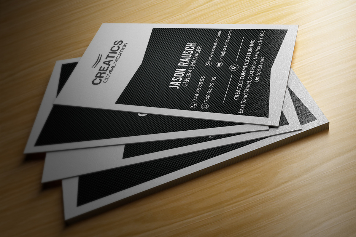 Black And White Business Card, a Business Card Template by Marvel (Photo 3 of 3)