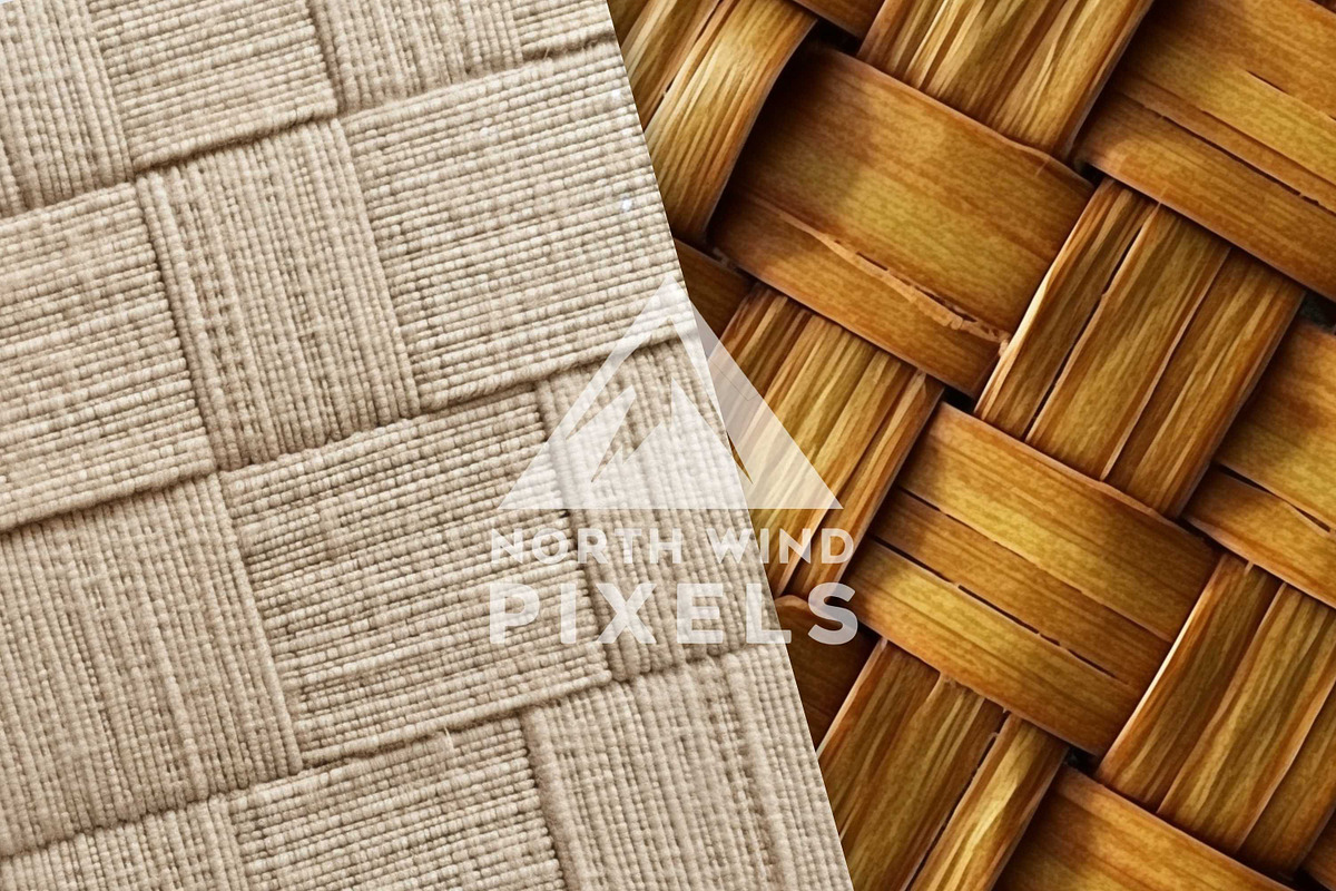14 Basket Weave Texture Backgrounds, a Pattern Graphic by NorthWindPixels (Photo 4 of 4)