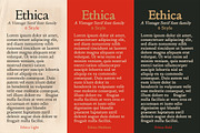 Ethica - Serif font family, a Serif Font by Artistic & Unique (Thumbnail 3 of 15)