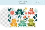 Frogs in Flowers, an Illustration by OllyKo Art (Thumbnail 4 of 6)