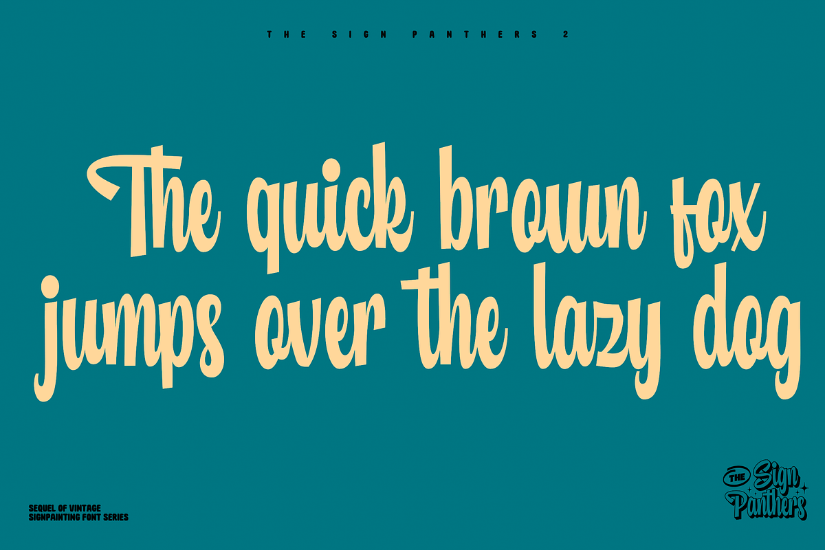 Sign Panthers 2 - Sign Painting Font, a Sans Serif Font by Konstantine Studio (Photo 4 of 19)