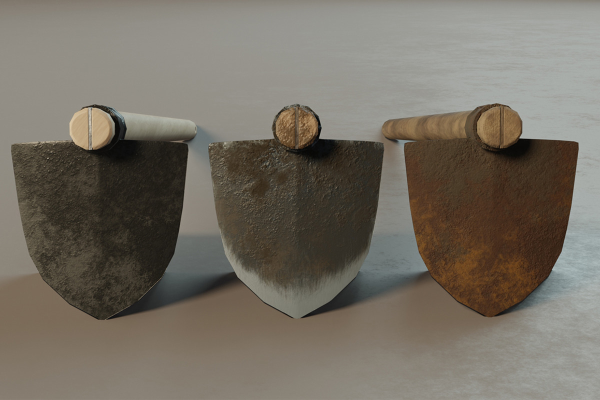 Hoe set, an Object 3D Model by mockupzz (Photo 4 of 7)