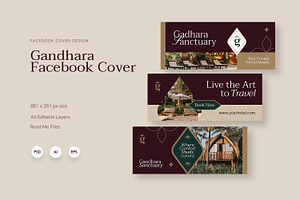 Gandhara Sanctuary - Facebook Cover, a Social Media Template by Fannan Studio