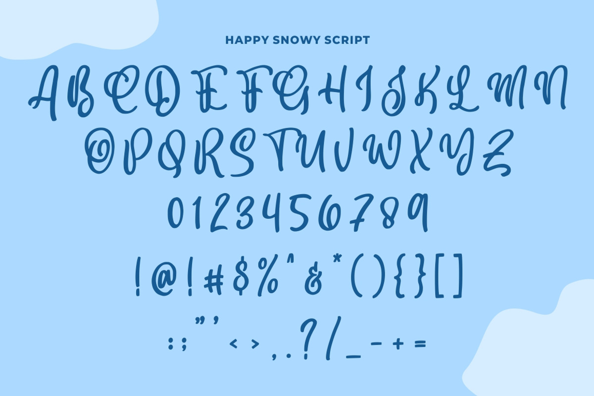 Happy Snowy - Font Trio preview 4