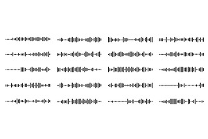 Dynamic Sound Wave Patterns, a Technology Illustration by Flashvector
