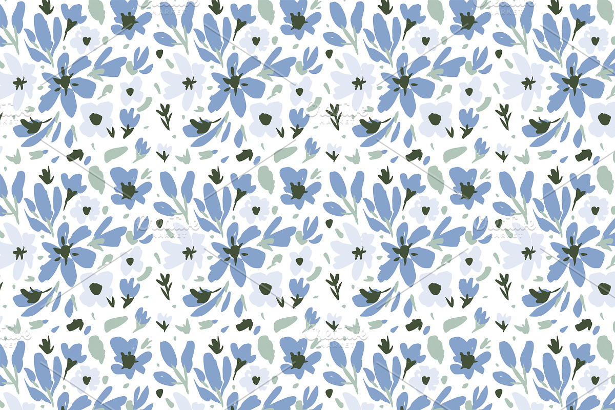 Brushstrokes patterns, a Pattern Graphic by Lyolya Profitrolya (Photo 2 of 5)