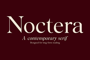Noctera Modern Editorial Serif Font