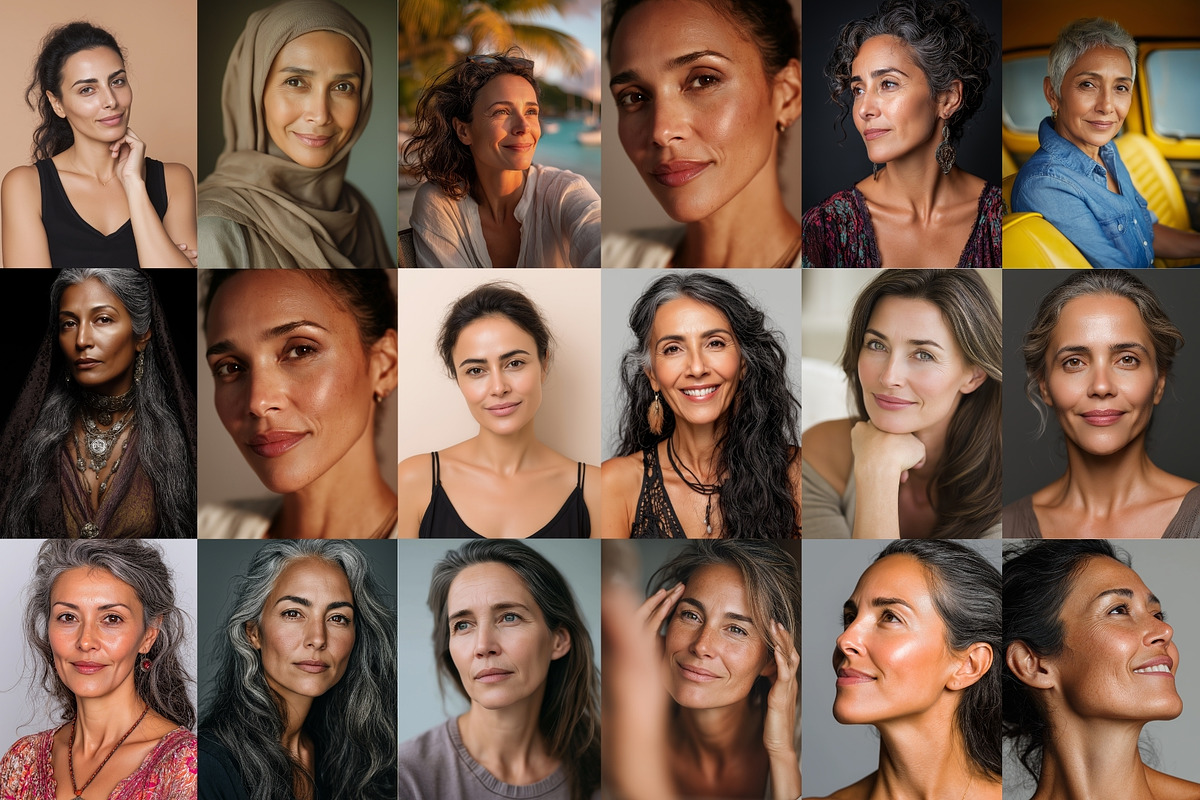 Ageless Beauty Mature Women Photos, a Person Photo by HipFonts (Photo 6 of 9)