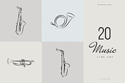 Music. Line Art Collection, an Illustration by le-genda (Thumbnail 5 of 7)