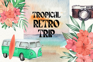 Tropical Summer Retro Roadtrip