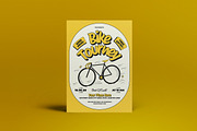 Yellow Retro Bike Tournament Flyer, a Flyer Template by graphicook (Thumbnail 2 of 4)