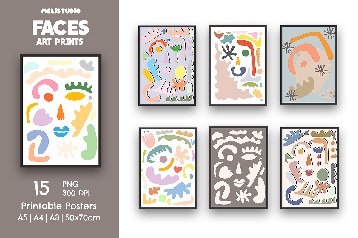 Faces Art Print Posters, a Person Illustration by melistudio (Photo 2 of 7)