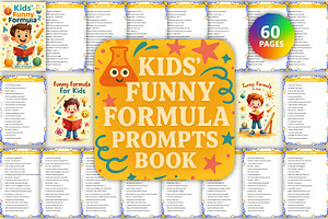 Kids'Fun Formula Prompts Book, a Stationery Template by Designmela01