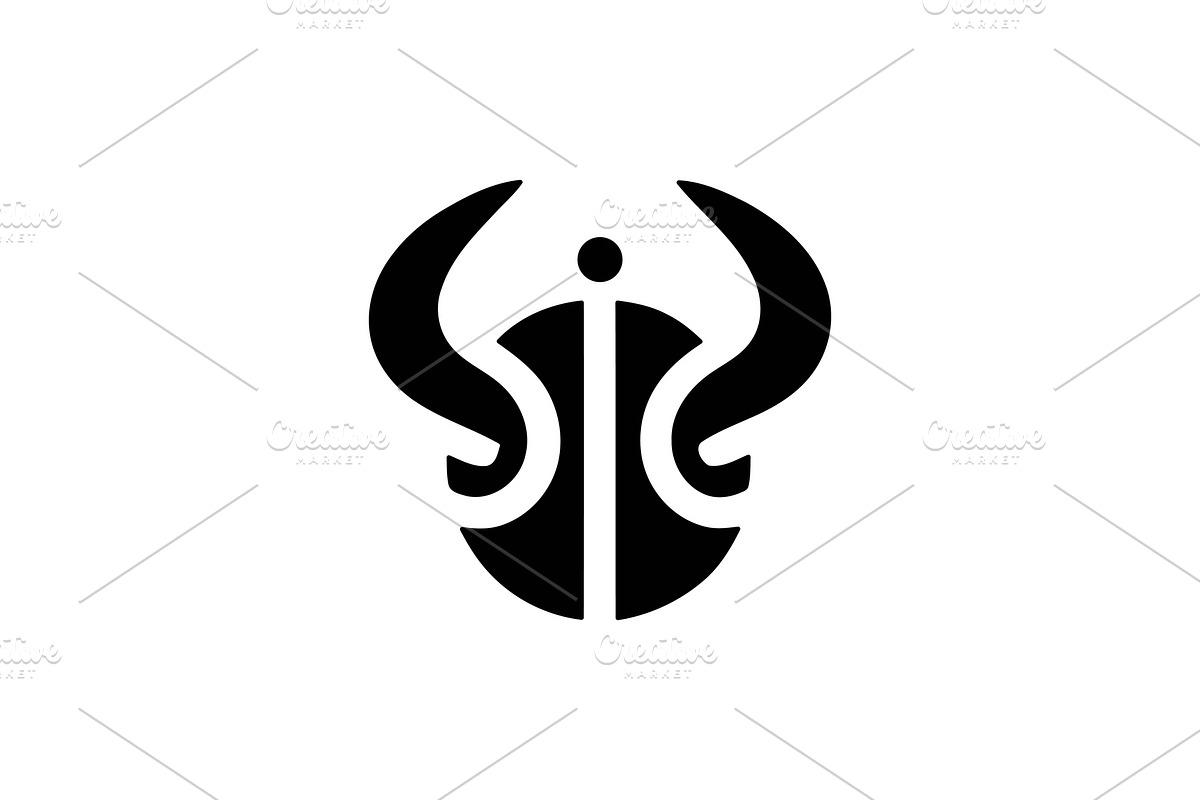 Minimalist Viking Helmet Logo, a Branding & Logo Template by Vectorium Studio (Photo 1 of 2)