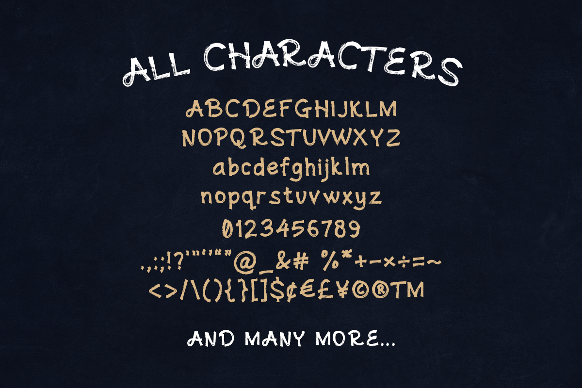 Andovine - Handbrush Typeface preview 7