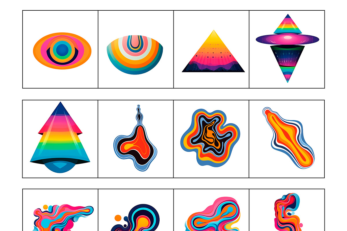 Trippy vibes. Collage posters, an Object Graphic by LaVika