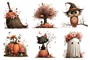 Enchanted Halloween Fall Clipart, a Seasonal Illustration by Daily.Designs (Thumbnail 4 of 5)