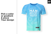 Men & Women Ghost T-shirt Mock-up, a Shirt Mockup by Mocca Mockups Store (Thumbnail 10 of 15)
