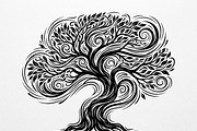 Elegant dream tree silhouette design, a Healthcare Illustration by Amazin_art (Thumbnail 15 of 49)