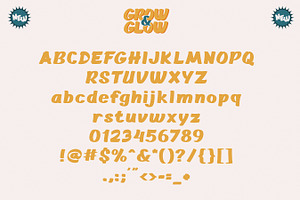 Grow And Glow - Playful Display Font