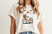 Cute ghost png, Halloween png, an Illustration by Watercolor design (Thumbnail 3 of 3)