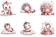 Little Unicorns Clipart, a Seasonal Illustration by CreationArt (Thumbnail 5 of 6)