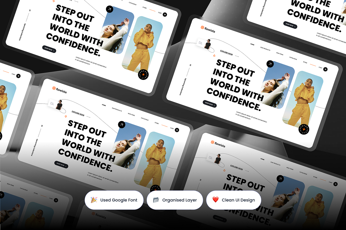 Fashion Ecommerce Hero Header, a Templates & Theme by SquidPixey (Photo 2 of 3)