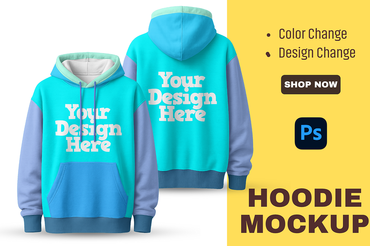 Unisex Hoodie Mockup Front & Back, a Hoody Mockup by Pixel Foundry (Photo 1 of 5)