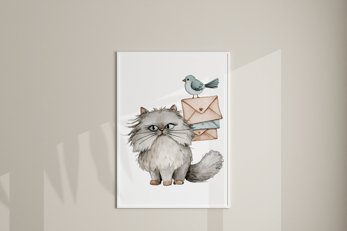 60 Cute Cat Clipart, an Animal Illustration by Pati Charm Studio (Photo 9 of 9)