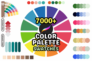 Procreate Color Swatch Bundle, a Brush Add-On by Cozy Brushery
